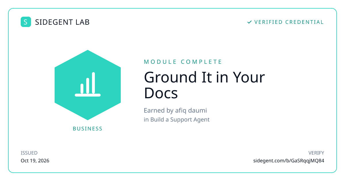 Ground It in Your Docs