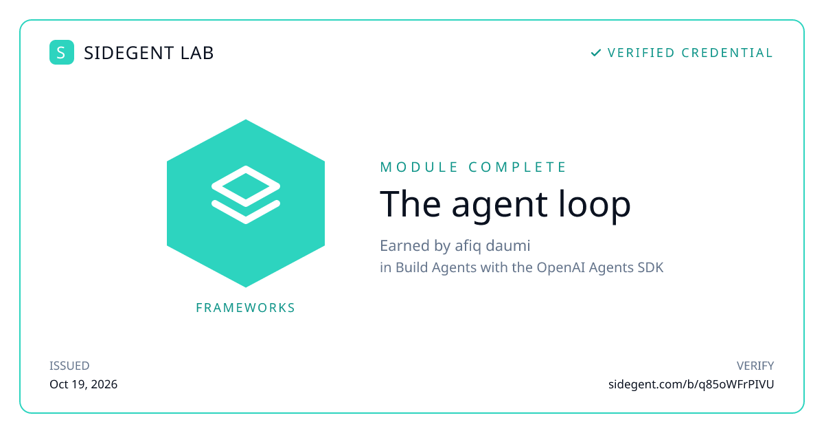 The agent loop