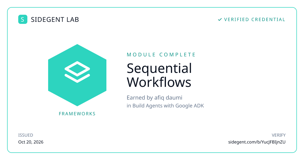 Sequential Workflows