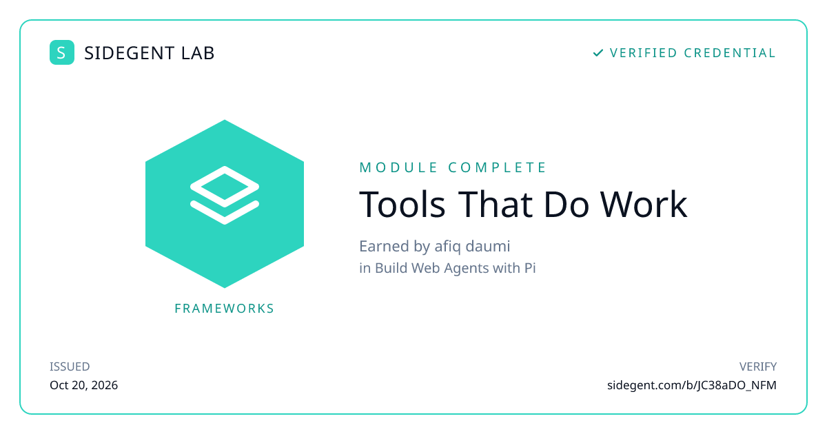 Tools That Do Work