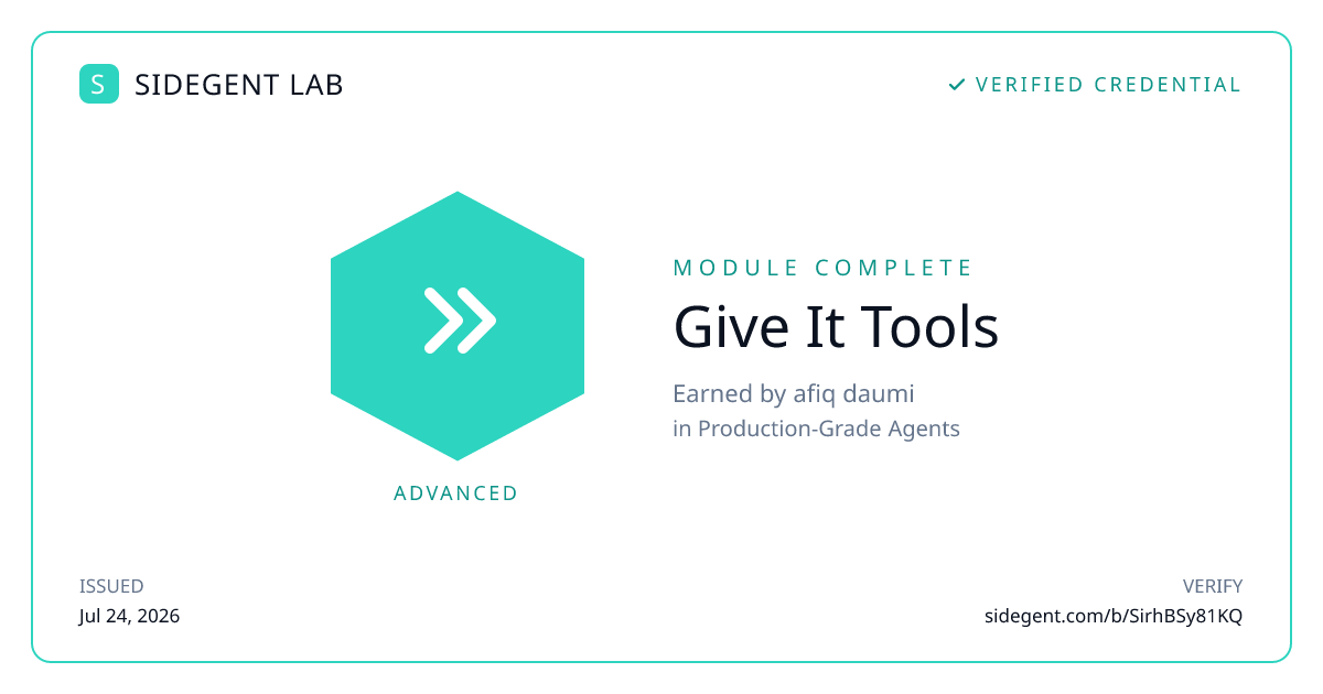 Give It Tools