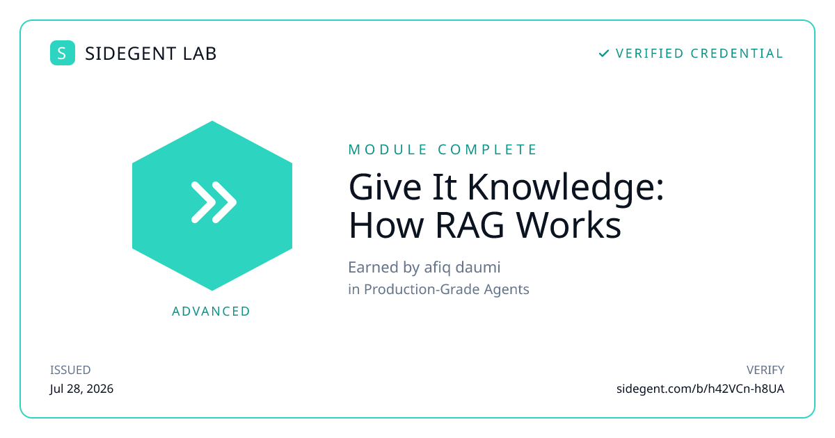 Give It Knowledge: How RAG Works